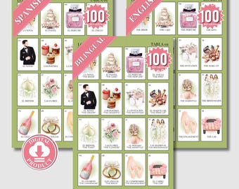 Despedida De Soltera Juegos Mega Bundle Green - Juegos Para Boda - Bridal Shower Games In Spanish - Ideas Para Despedida De Soltera Mixta