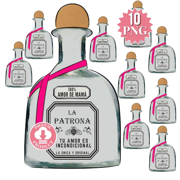 ArCHIvo 10 PNG La Patrona De Regalo El Día De Las Madres, fichier PNG inspiré de la tequila pour la fête des Mères 10