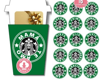Regalos Para Mama Amiga Novia Abuela Tia Hija Hermana Esposa Regalo De Cumpleanos Y Dia De La Madre Porte-cartes cadeau Starbucks