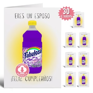 Cumpleaños - Tarjetas De Cumpleaños - Regalos Para Cumpleaños - Cartão de aniversário em Sapnish Mega Bundle - Novio Papa Esposo Amigo Hijo