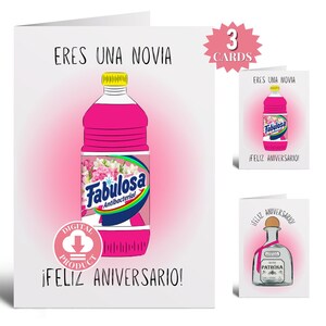 Aniversario Tarjetas De Aniversario Para Novia Esposa Regalos Para Novia Esposa - Jubiläum Freundin Grußkarte Für In Spanisch Bundle