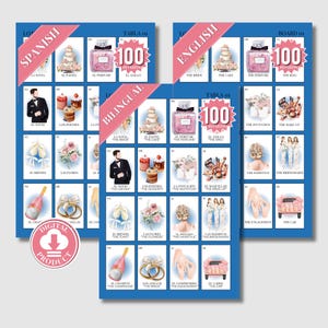 Juegos Para Despedida De Soltera Y Bodas - Jogos De Chá De Panela Em Espanhol - Jogos De Despedida De Solteira - Chuveiro De Capina - Favores, Decorações De Presentes