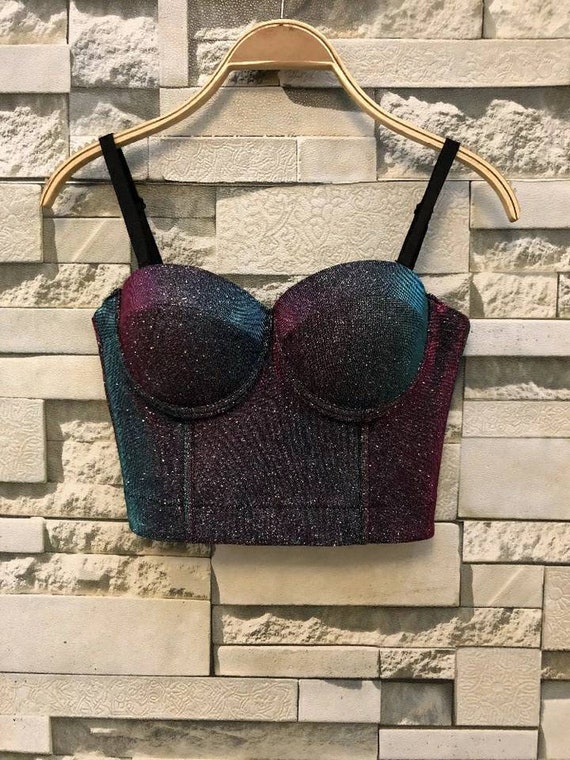 glitter bralette festival