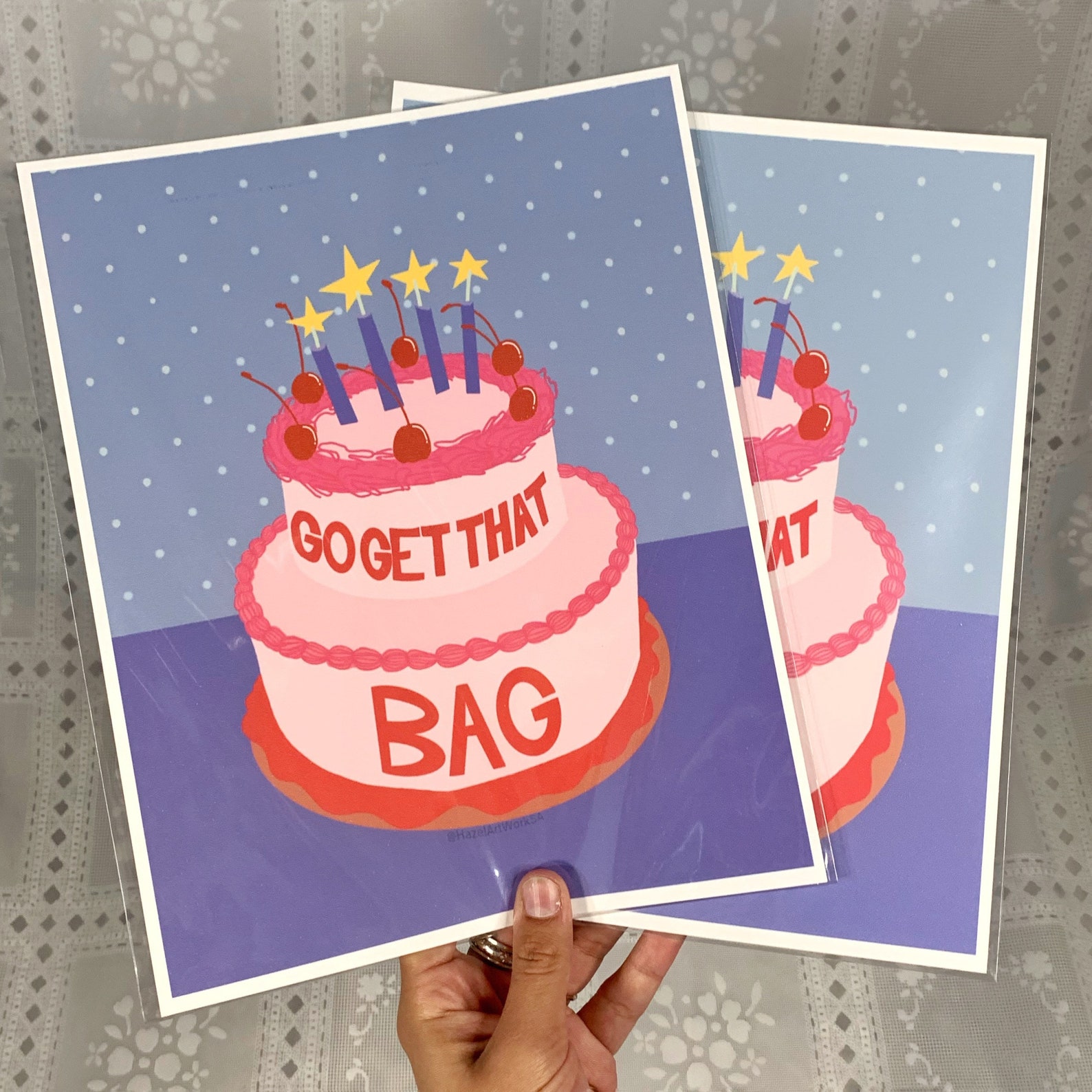 Get That Bag Print Etsy