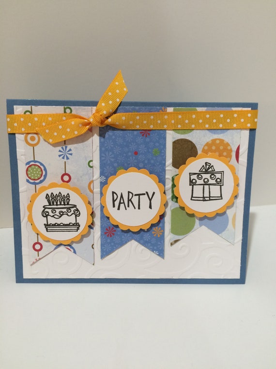 Party Banner Card Kit Etsy