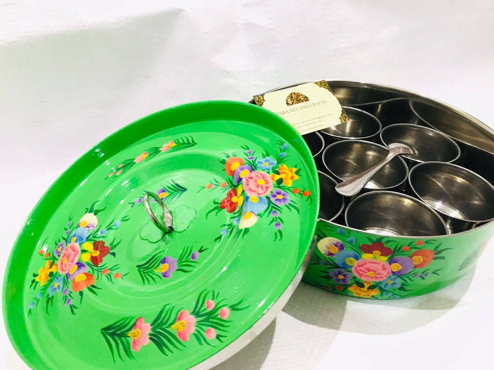 Indian Spice Boxstainless Steel Masala Boxindian Masala Etsy