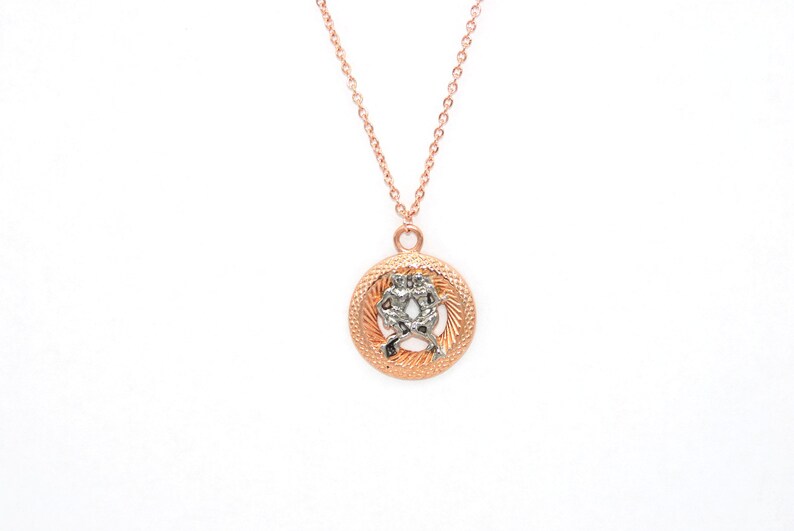 Zodiac Necklace Necklace Gemini Zodiac Charm Necklace Gemini Charm Gift for Her Silver Necklace Horoscope Charm