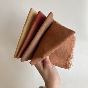 Linen Napkin Set, Naturally Dyed SAMPLE SALE Party Pack