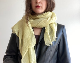 Wool Gauze Scarf Naturally Dyed Sustainable Lightweight Wool | SAMPLE SALE