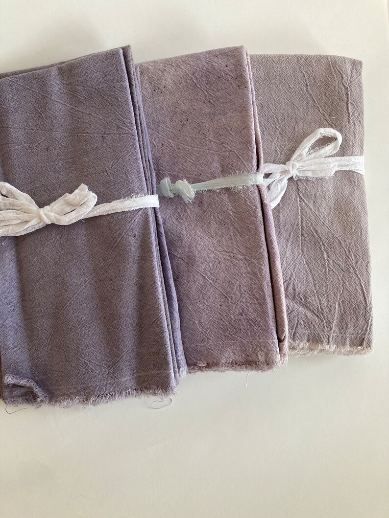 Ensemble de serviettes en coton, teints naturellement VENTE D'ÉCHANTILLONS image 3