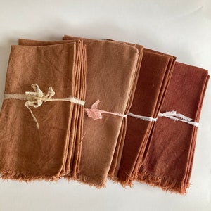 Linen Napkin Set, Naturally Dyed SAMPLE SALE image 3