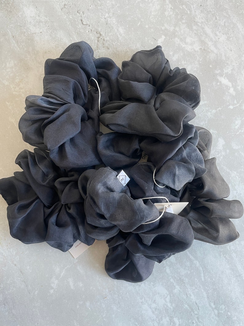 Naturally Dyed Silk Organza Scrunchie SAMPLE SALE image 7