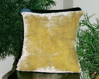 Sage Velvet Pillow, Naturally Dyed Silk Velvet Pillow, Green Velvet Throw, Hand Dyed Sham