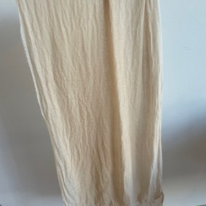 Wool Gauze Scarf Naturally Dyed Sustainable Lightweight Wool SAMPLE SALE Cream