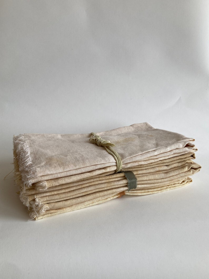 Linen Napkin Set, Naturally Dyed SAMPLE SALE image 8