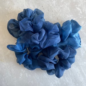 Naturally Dyed Silk Organza Scrunchie SAMPLE SALE image 2