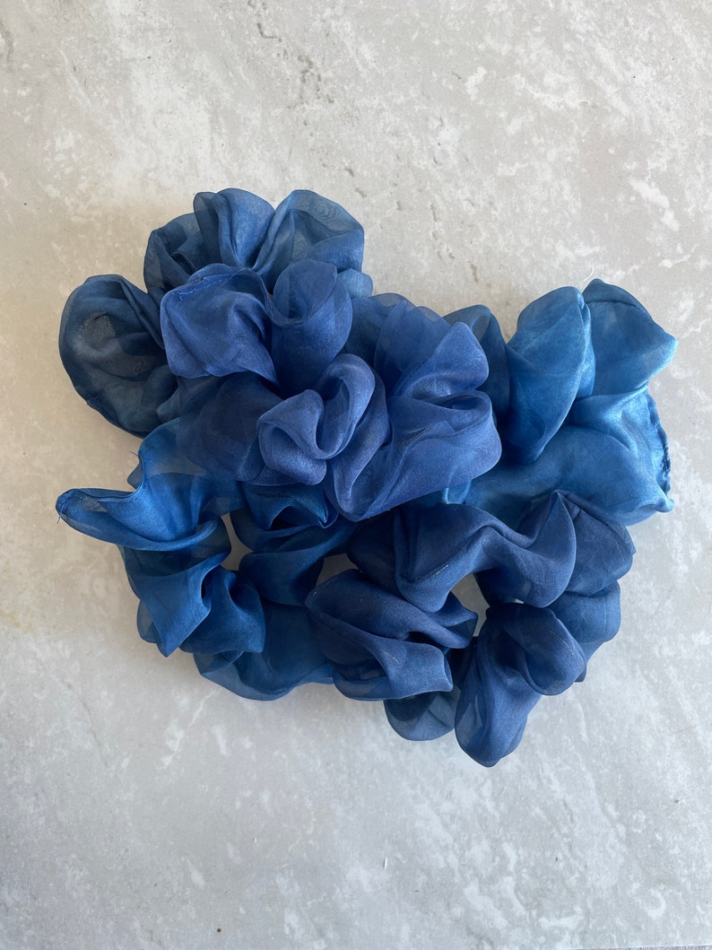 Naturally Dyed Silk Organza Scrunchie SAMPLE SALE image 2