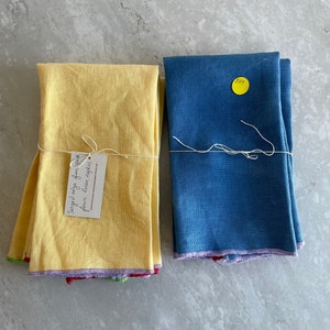 Linen Napkin Set, Naturally Dyed SAMPLE SALE 画像 5