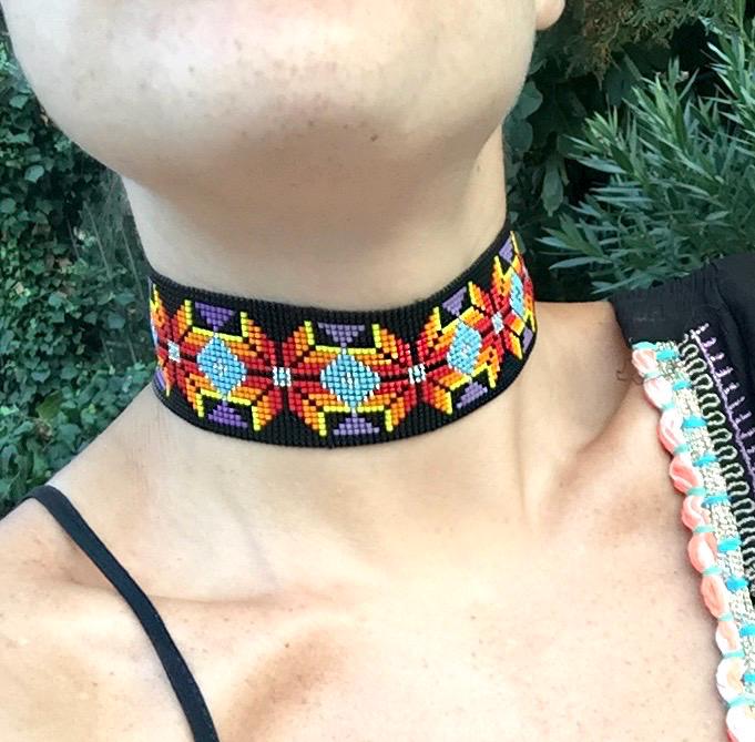 Collana Etnica YAZILIND Con Perline Colorate E Miglio: Lunghezza Regolabile 45+5 Cm, Gioiello Artigianale Tribale