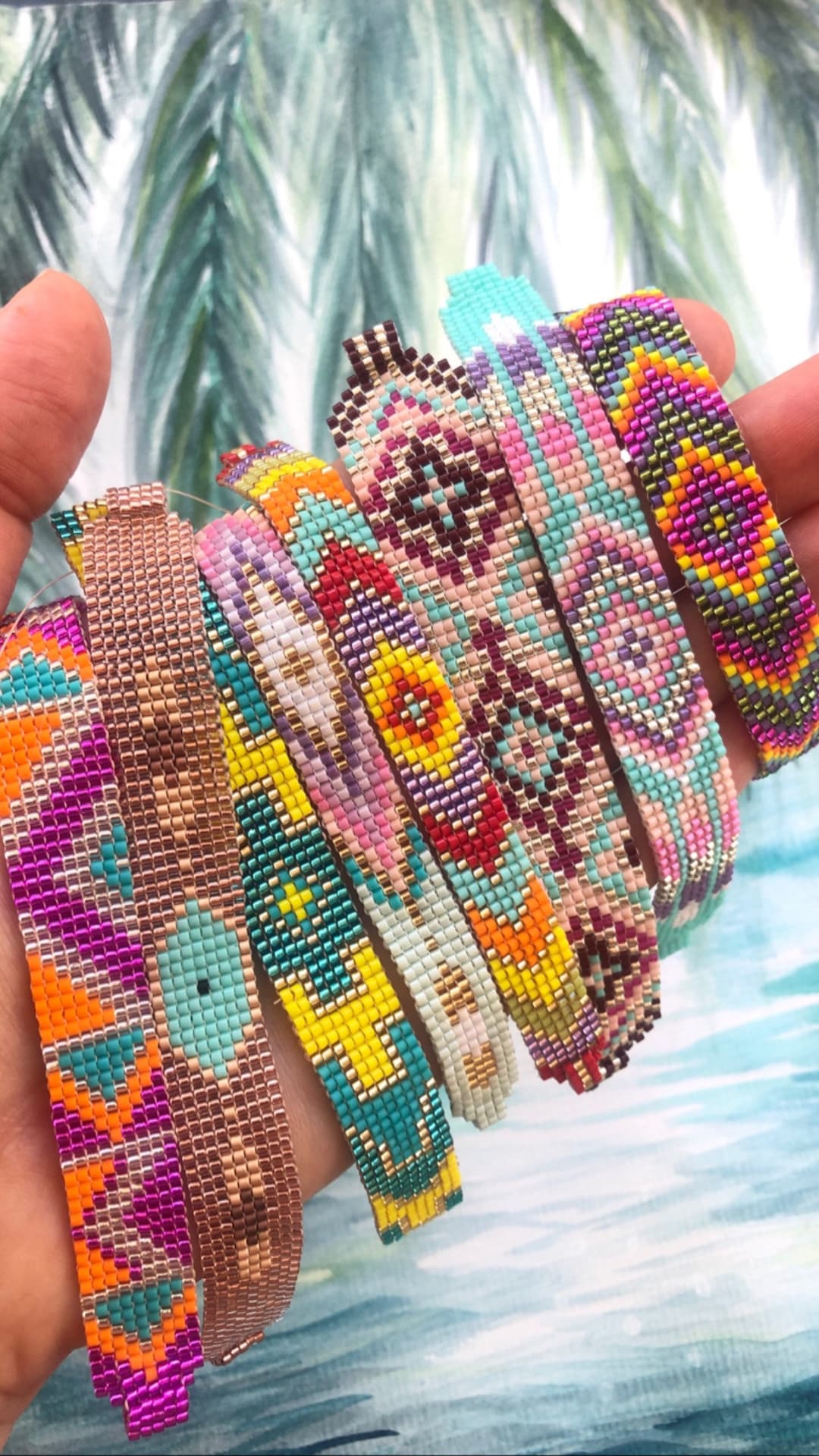 Beaded Bracelets for Women, Miyuki Bracelet, Tropical Bracelet, Aztec  Native American Design, Beach Accessories 