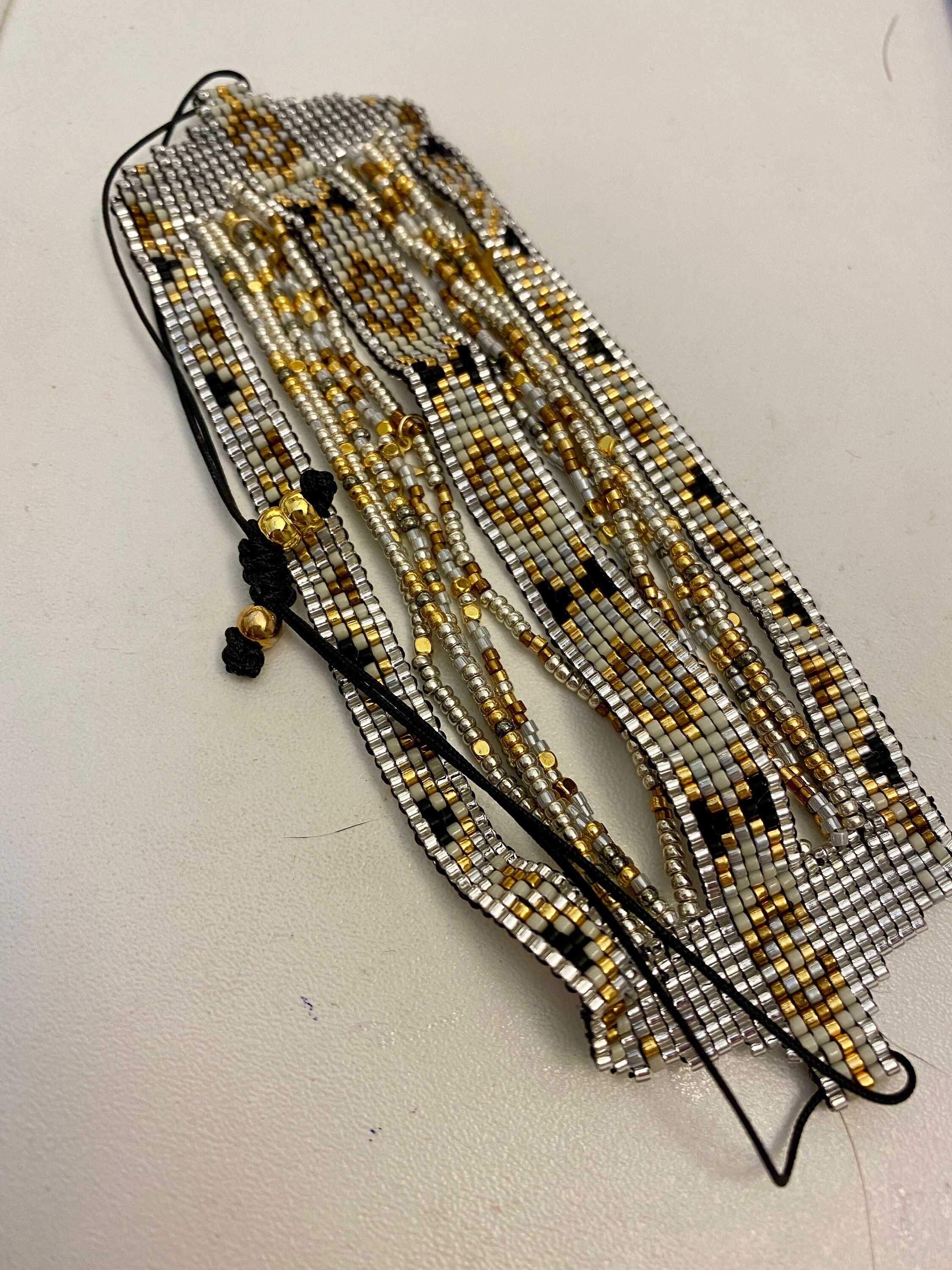 Braccialetti Donna FULU AUTUMN Con Perle Di Cristallo - Set Multistrato Elastico Bohemien - Foto 6