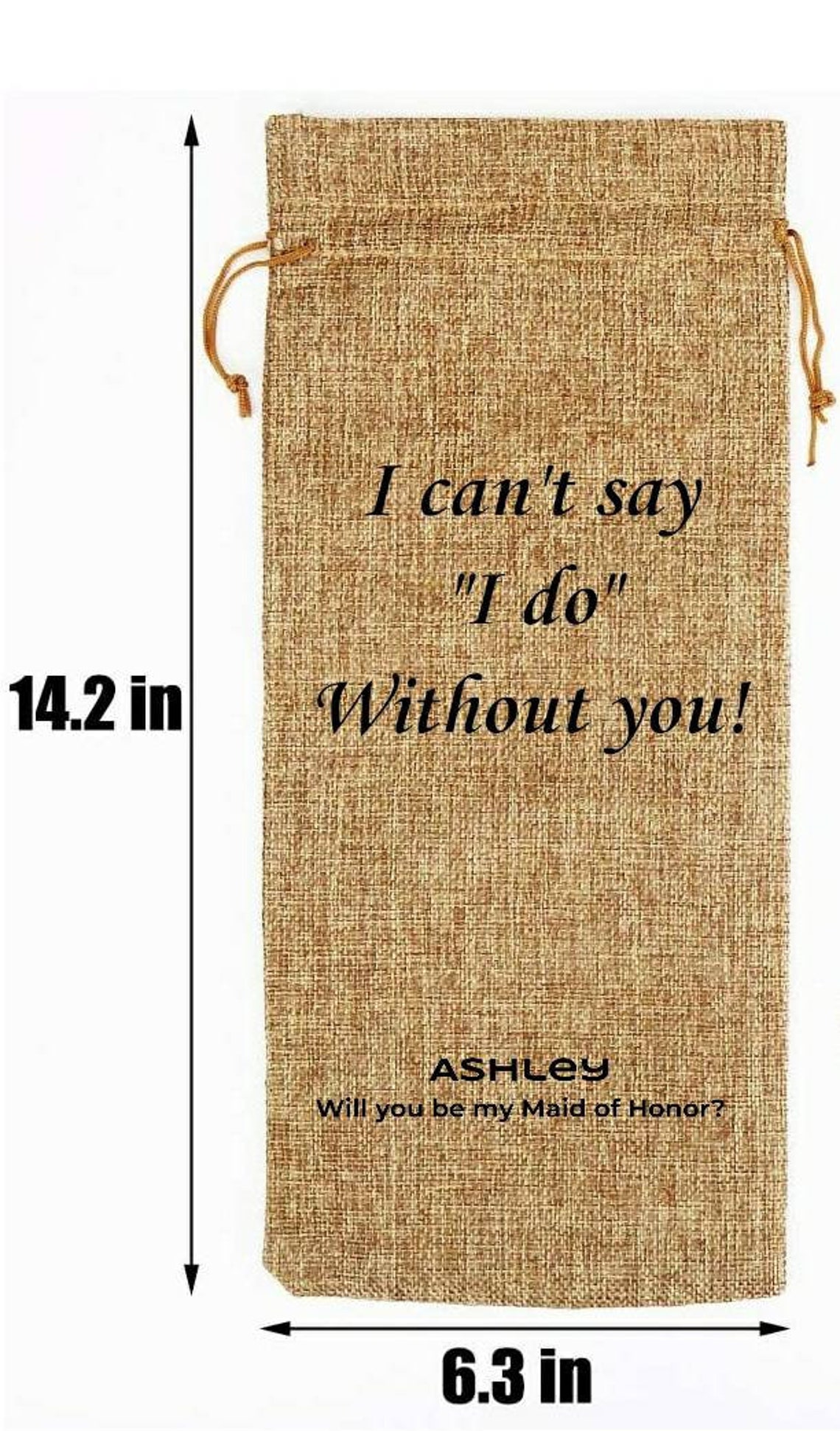 Personalized Wine Bag for your Special Day | Etsy