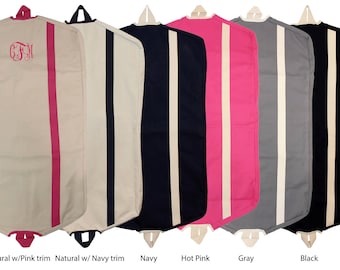 Garment Bag Personalized, Garment Bag, Dance Garment bag, Monogram garment bag, Hanging garment bag, Canvas Garment Bag