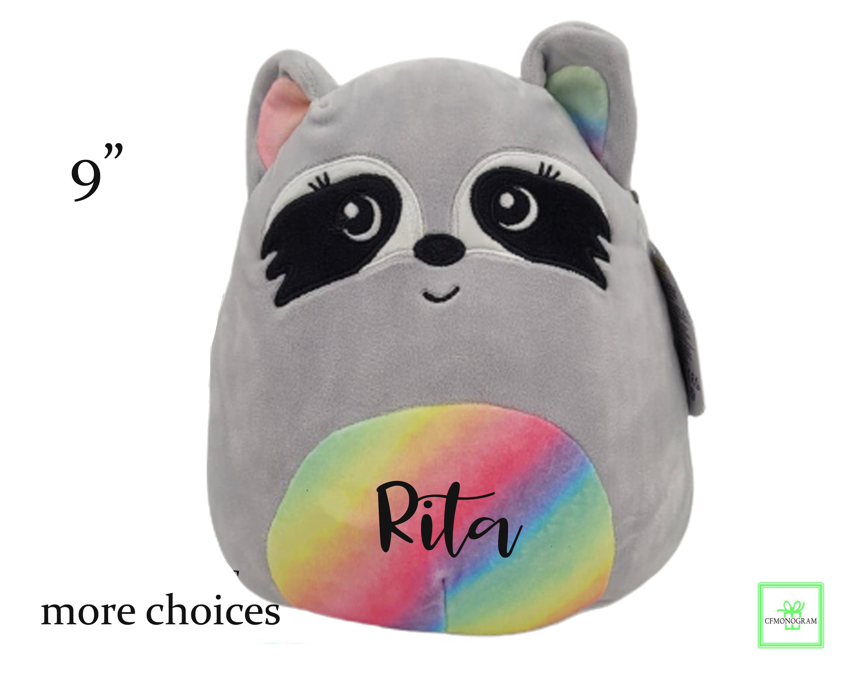 grey raccoon squishmallow