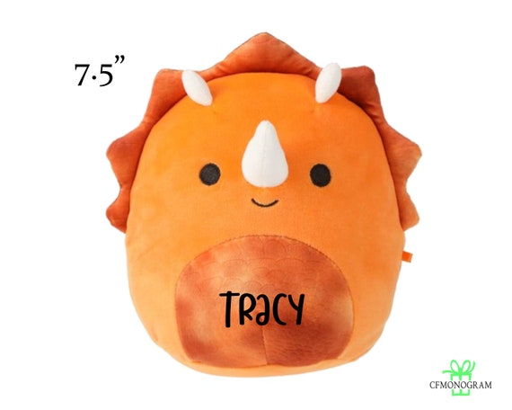 Personalized Squishmallow Iyan Triceratop 7.5, Orange Dinosaur Custom  Squishmallow, Birthday Gift, Personalized Stuffed Animal,custom Plush 