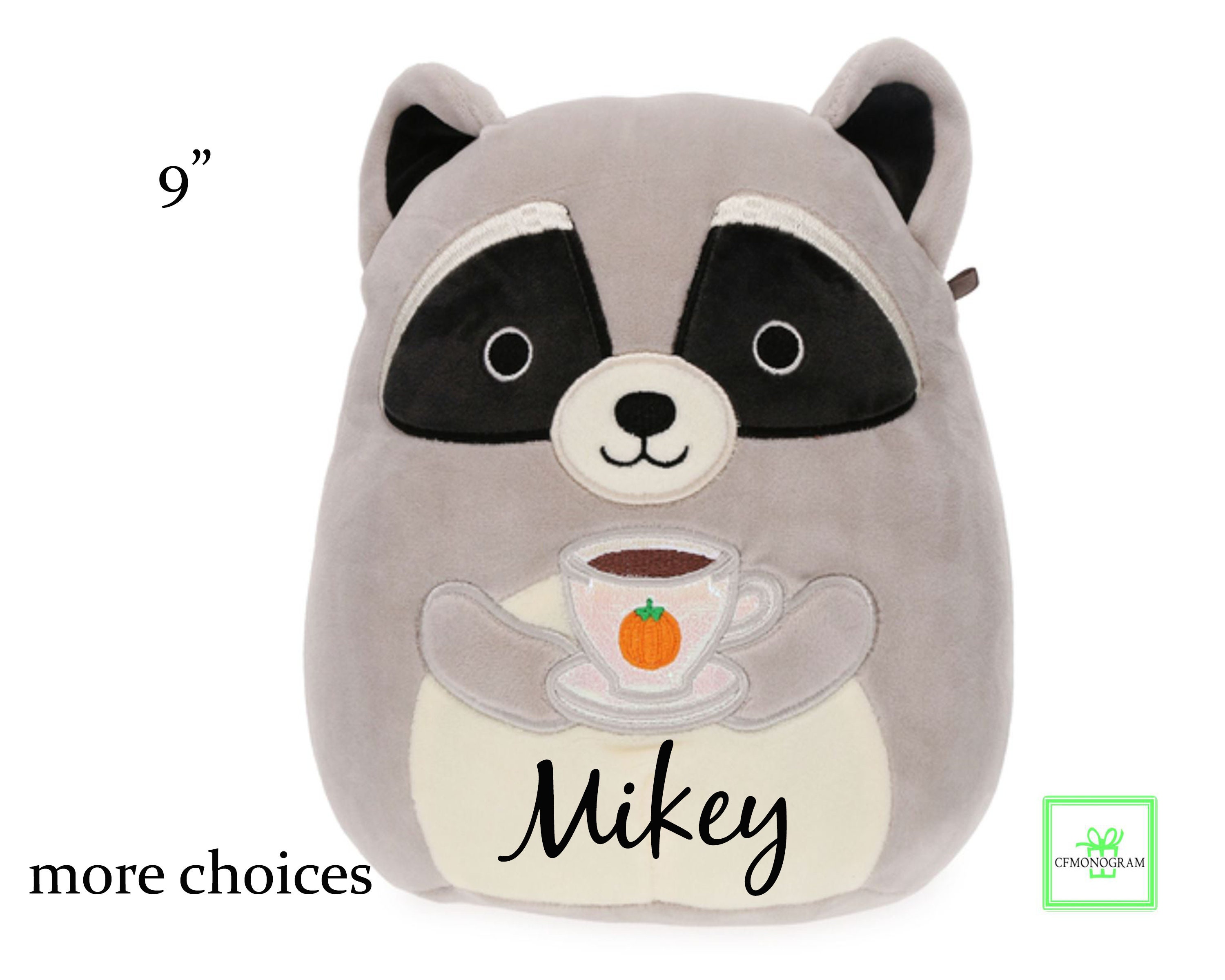 grey raccoon squishmallow