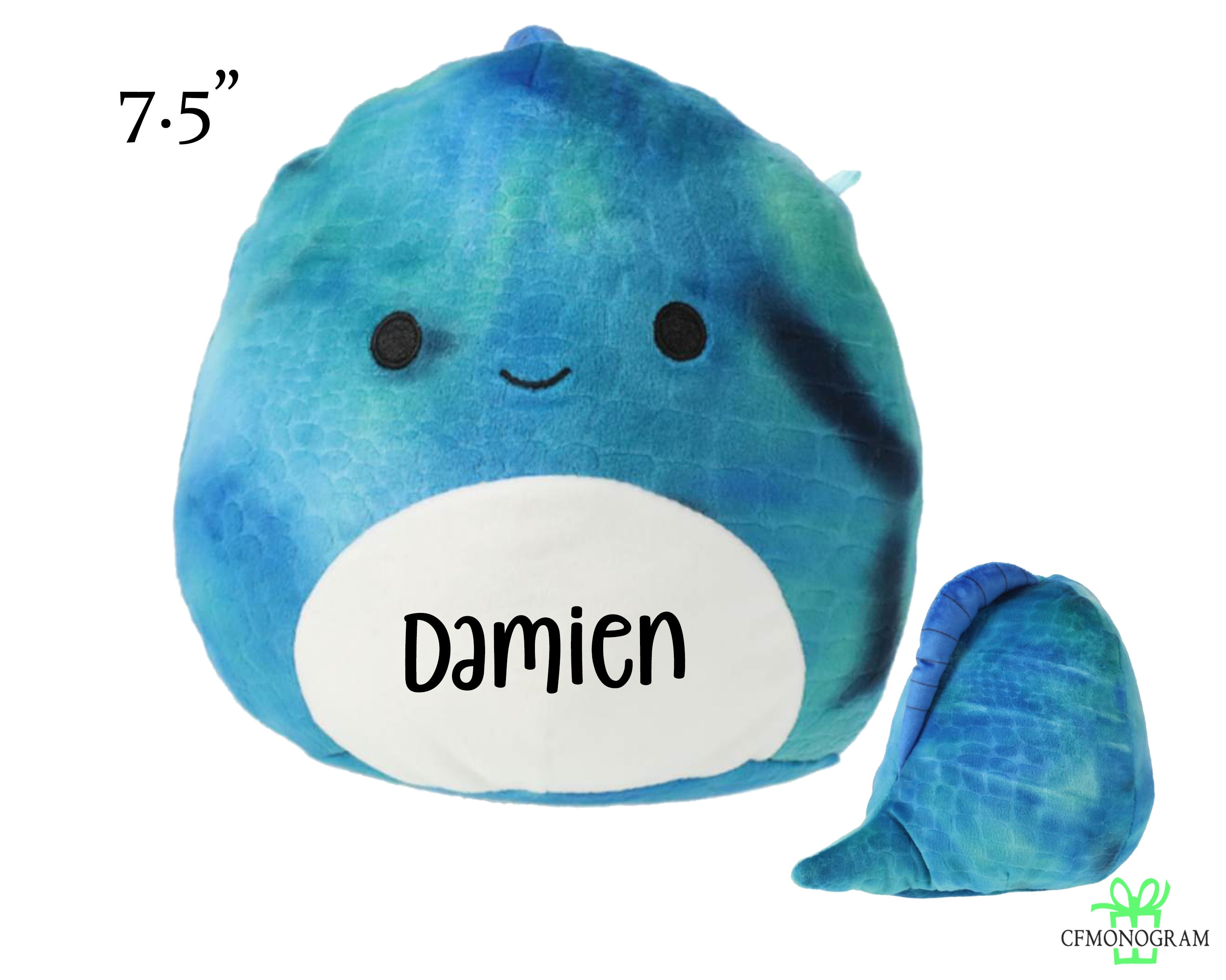 Blue dinosaur squishmallow cheap