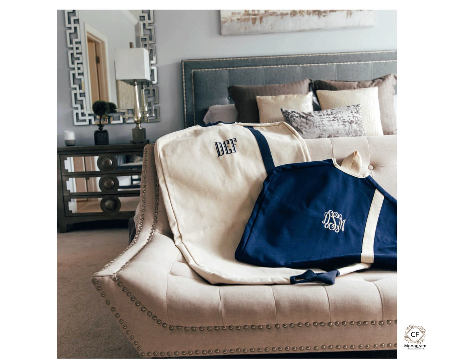 Garment Bag Personalized for Men and Women With Monogram Suit Etsy