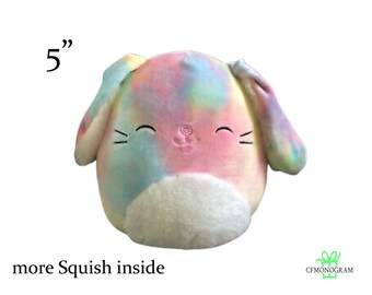 Squishmallow Candy Rainbow Tie Dye Easter Bunny 5 Inch Easter - Etsy Finland
