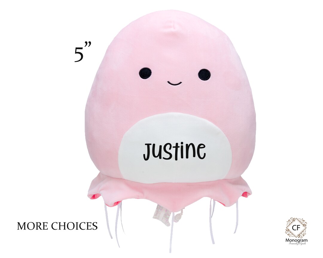 Squishmallow Pink Jellyfish 5 Inch, Easter Basket Stuffer, Personalized