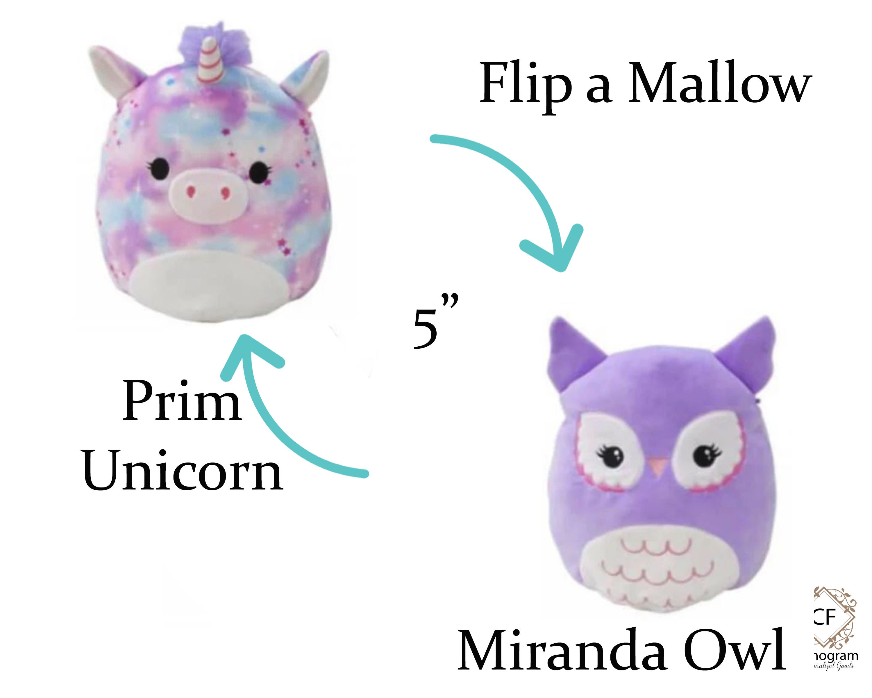 Squishmallows Flip-A-Mallows 12-Inch Mint Ice Cream and Toasted Cinnamon  Roll Plush - Add Maya and Chanel to Your Squad, Ultrasoft Stuffed Animal