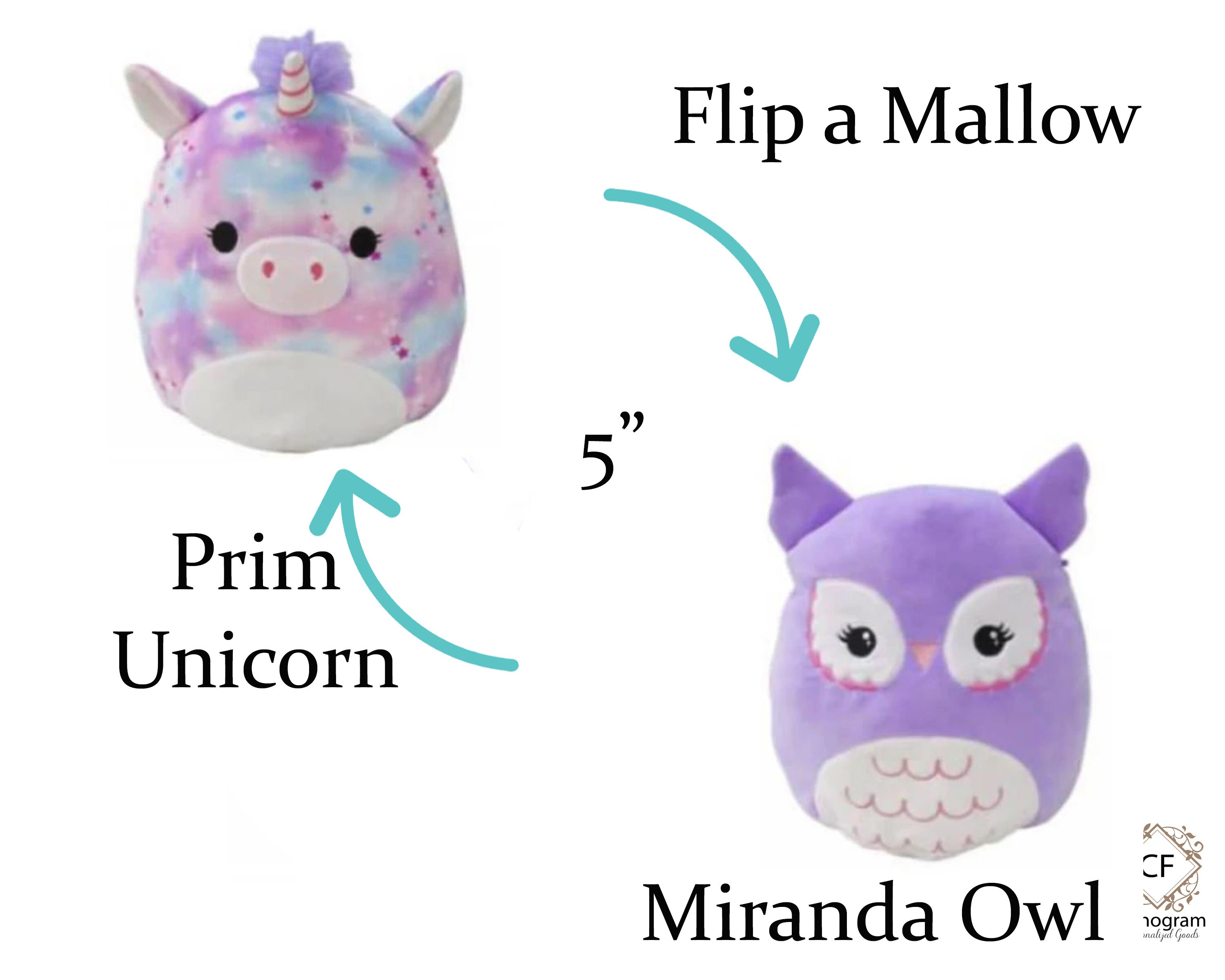 Squishmallows Flip-A-Mallows 12-Inch Mint Ice Cream and Toasted Cinnamon  Roll Plush - Add Maya and Chanel to Your Squad, Ultrasoft Stuffed Animal