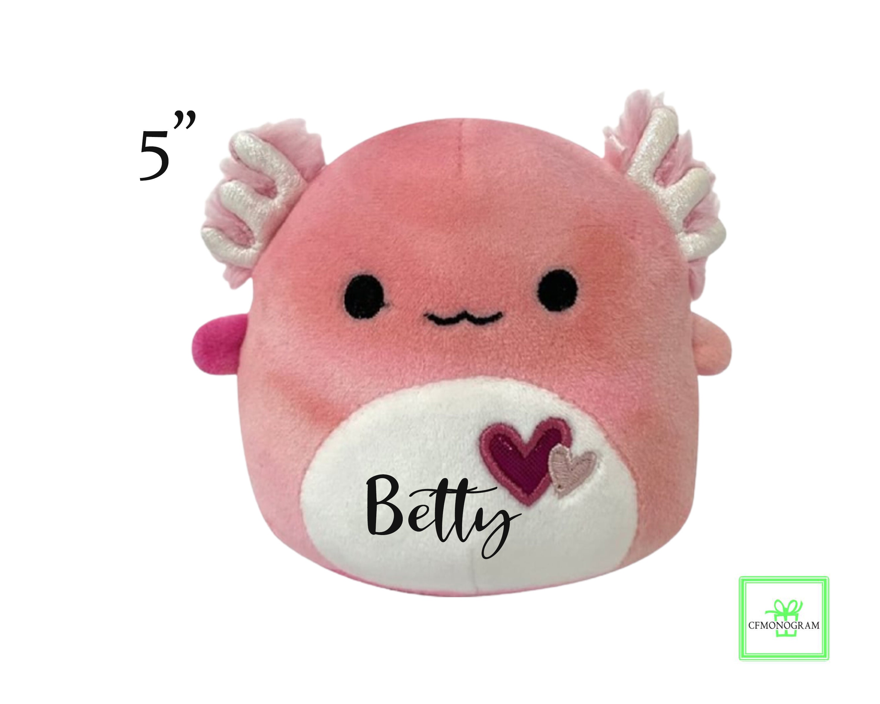 Axolotl Pink Squishmallow, Axolotl Plush Kawaii