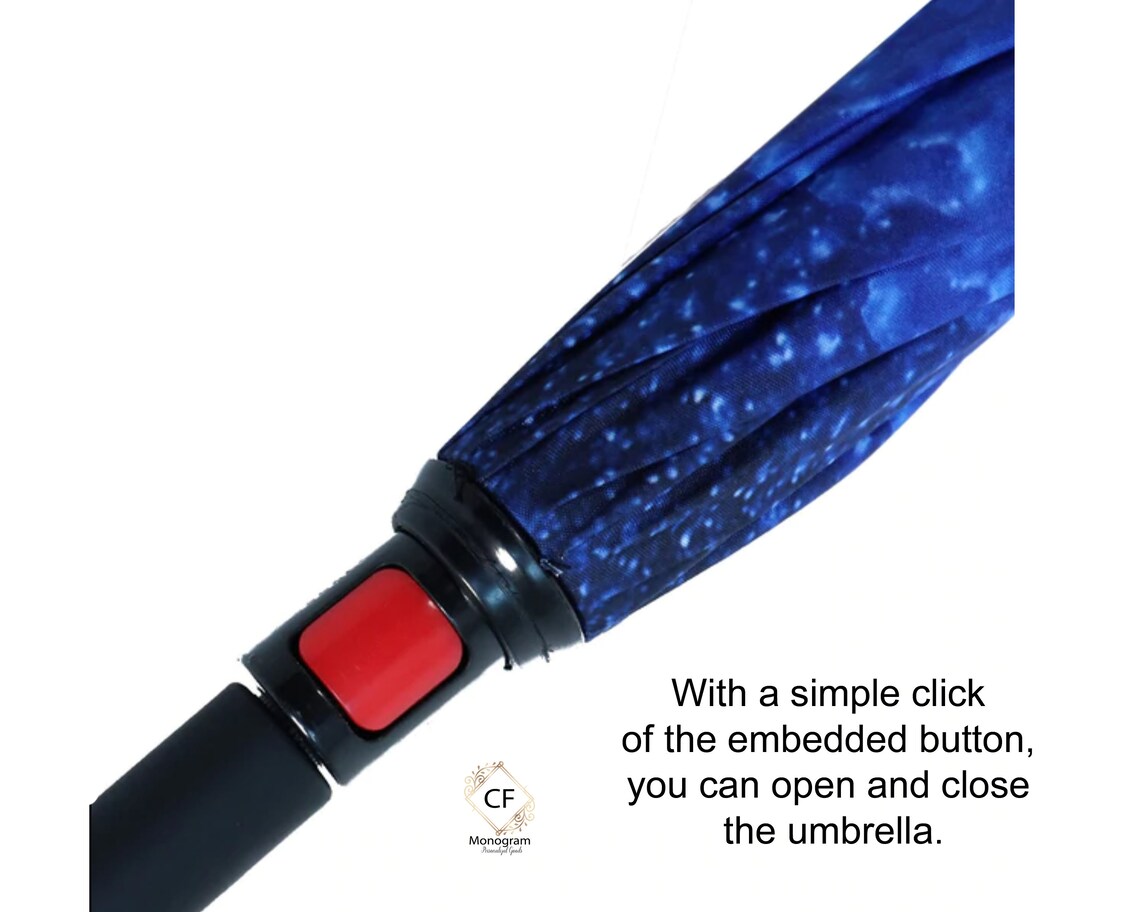 Custom Umbrella Personalized Umbrella monogram umbrella Red Etsy