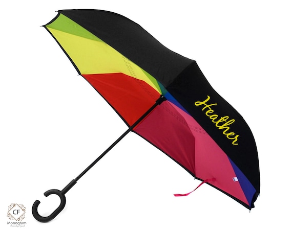 Aangepaste paraplu cadeau voor werknemer gepersonaliseerde gift gepersonaliseerde paraplu monogram paraplu Accessoires Paraplus & regenaccessoires 