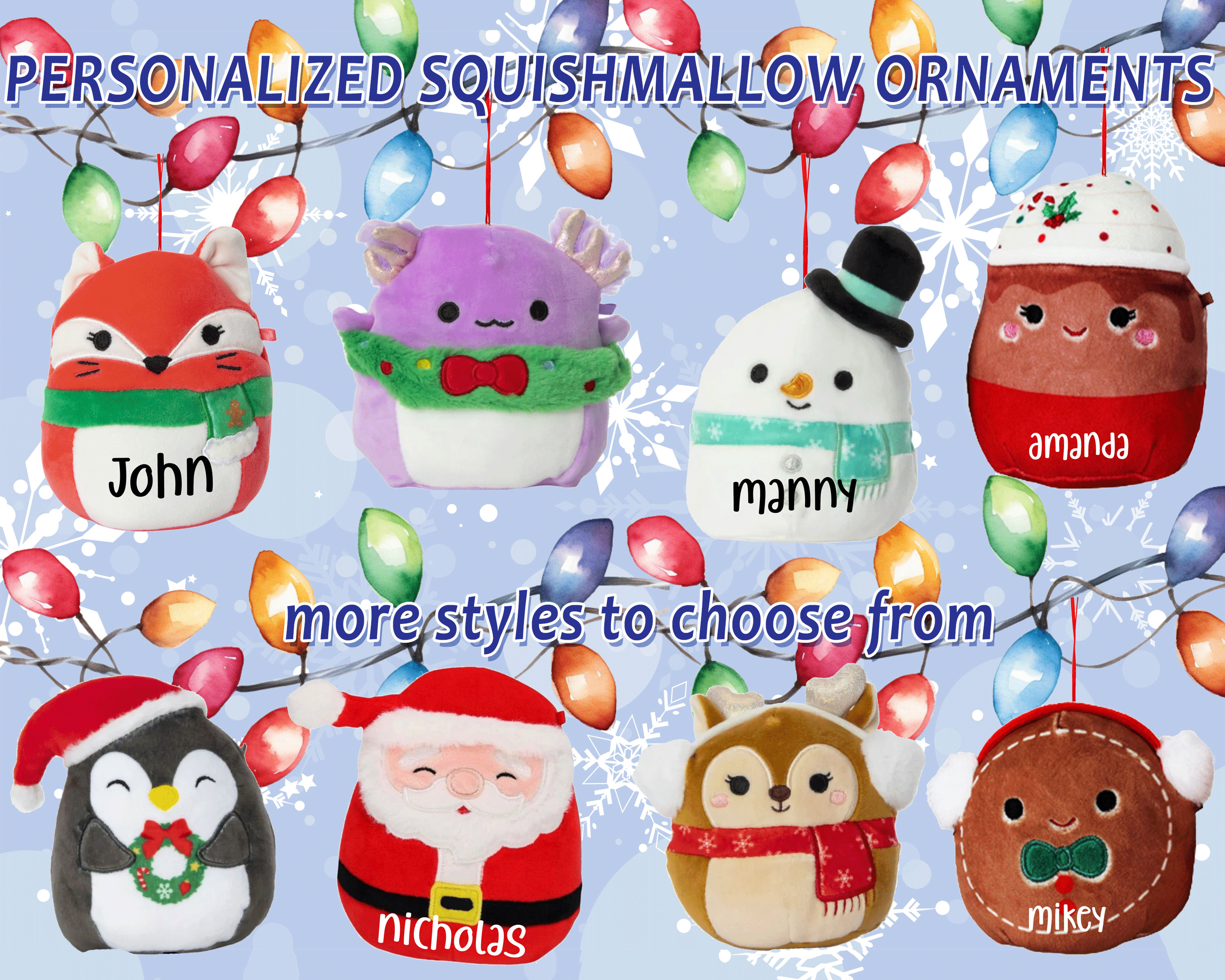 Christmas squishmallows México