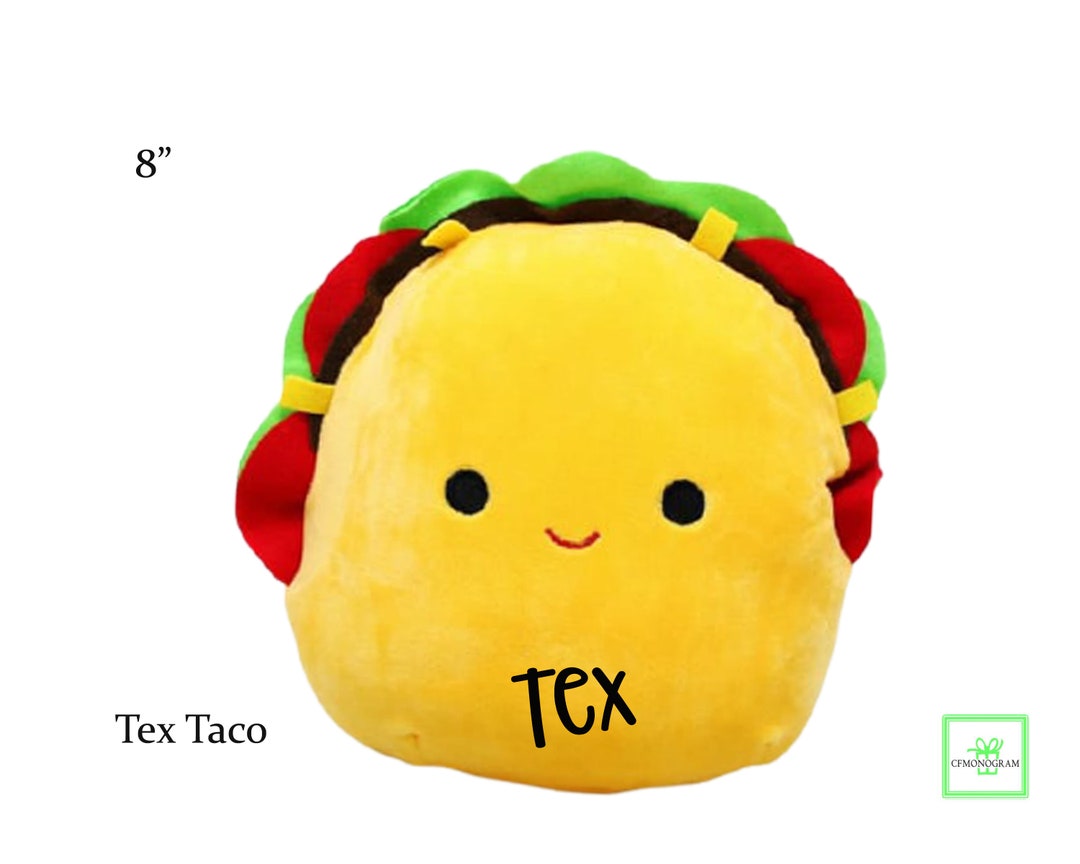 Personalized Squishmallow Tex Taco 8 Inch Squishable Plush - Etsy