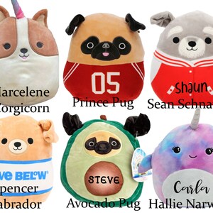 Personalized Squishmallow Indie Crab 9 Inch Red Crab - Etsy
