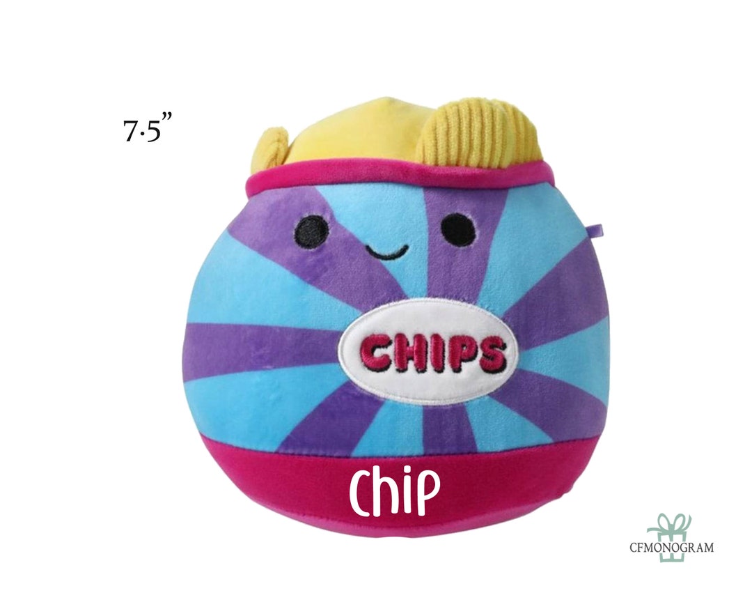 Personalized Squishmallow Patricia Chip 7.5 Inch, Potato Chips Plush