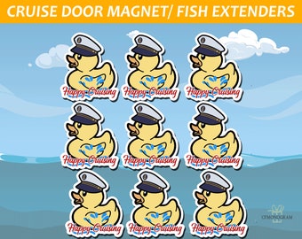 Fish Extender Gift Cruise Door Magnets Decoration/Rubber Ducky Door Magnet/Sailor Duckie Cruise Magnet/Pirate Rubber Ducky Cruise Decor