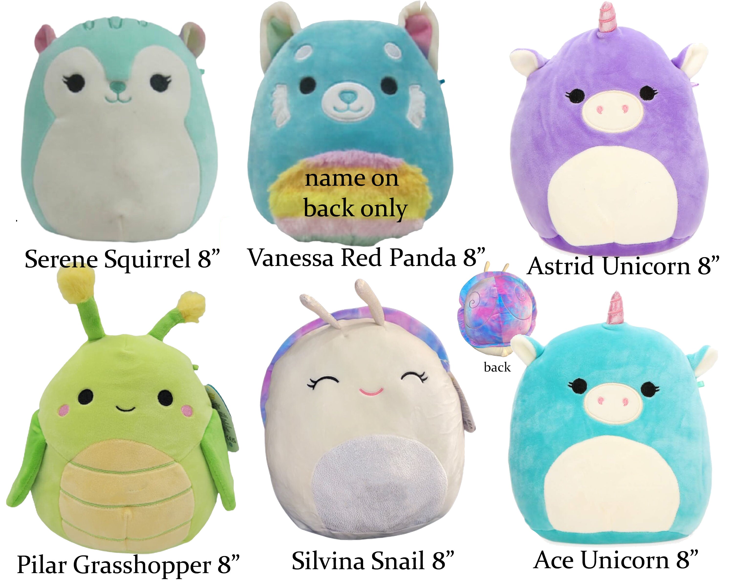 Squishmallow Blue Straw Topper (Design 100)