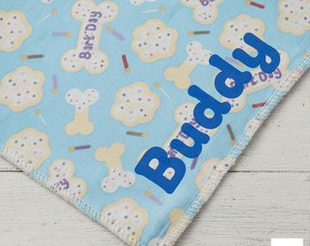 Personalized Dog Birthday Bandana | "Bark Day" Puppy Scarf