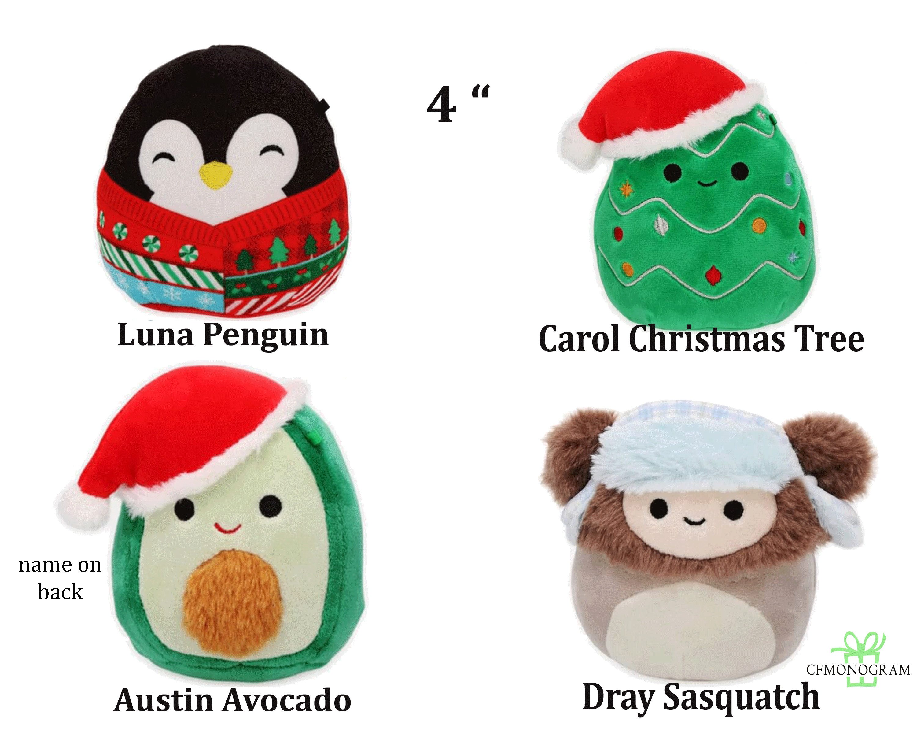 Squishmallow Christmas Penguin 4.5 Inch Squishable Plush Etsy UK Squishmallow Christmas