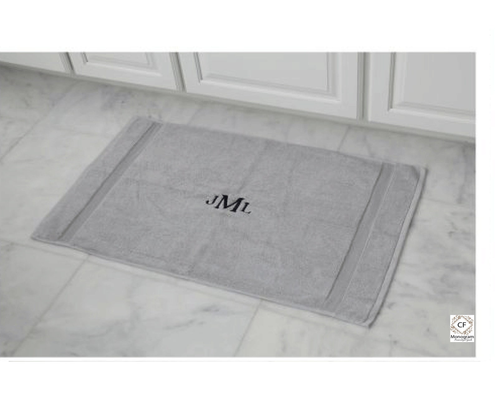 Custom bath mat Monogram bath mat Personalized bath mat Etsy