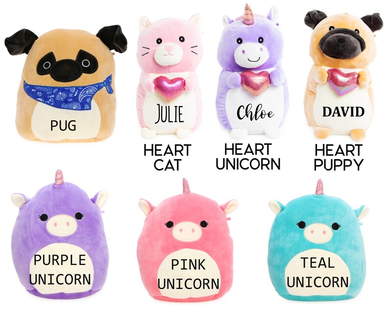 Personalized Squishmallow Unicorn 9 inch Squishable plush | Etsy