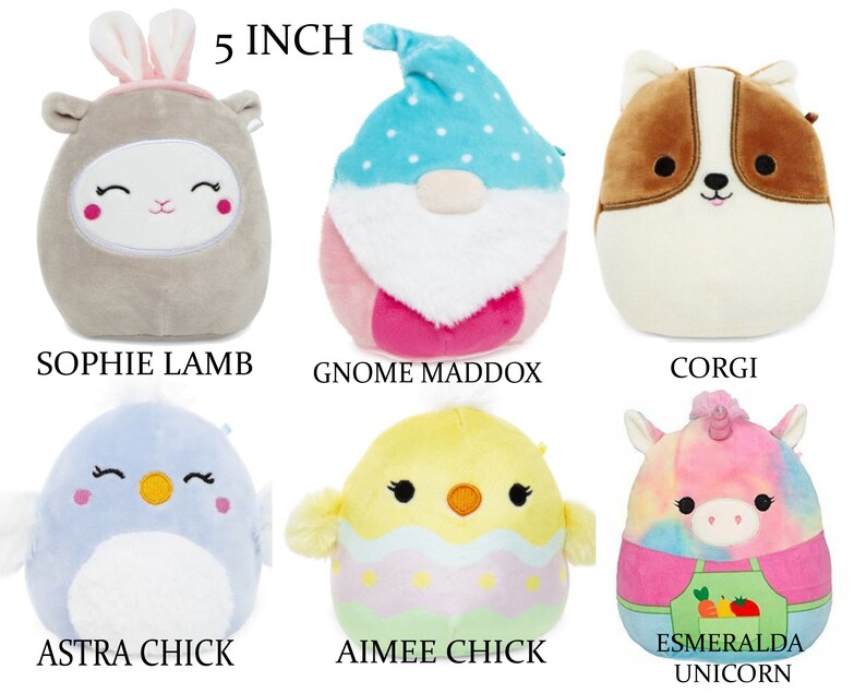 Personalized Squishmallow Brian Grey Dog 5 Connor Cow Etsy